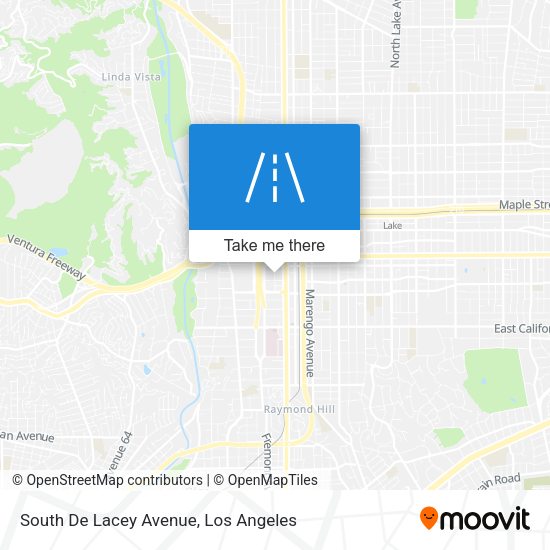 South De Lacey Avenue map