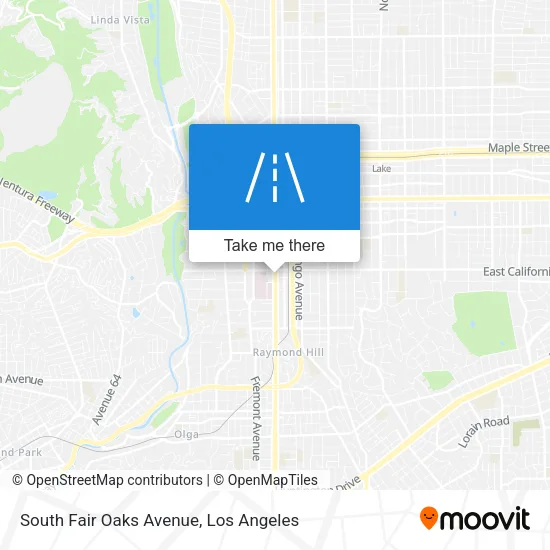Mapa de South Fair Oaks Avenue
