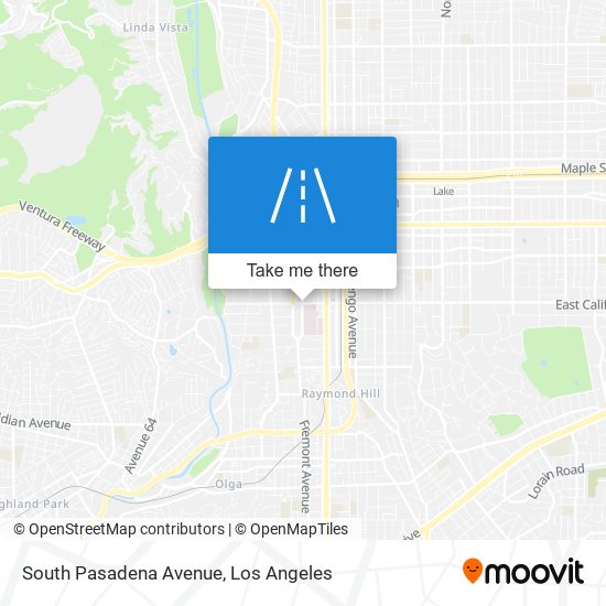 South Pasadena Avenue map