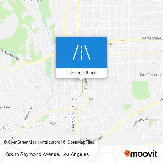 South Raymond Avenue map