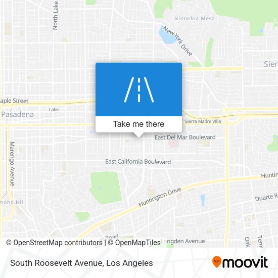 South Roosevelt Avenue map