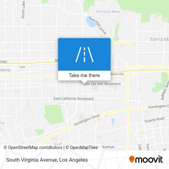 South Virginia Avenue map