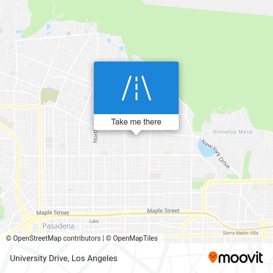 University Drive map