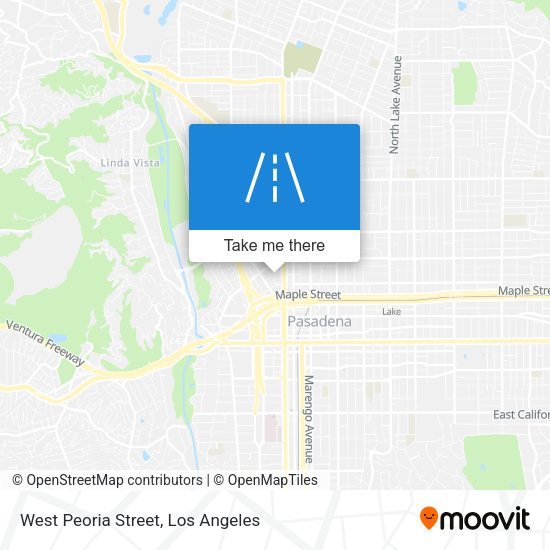 West Peoria Street map