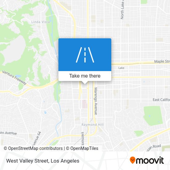 West Valley Street map