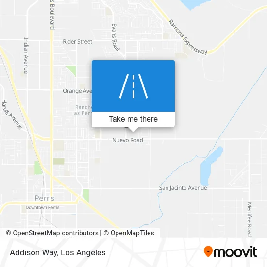 Addison Way map