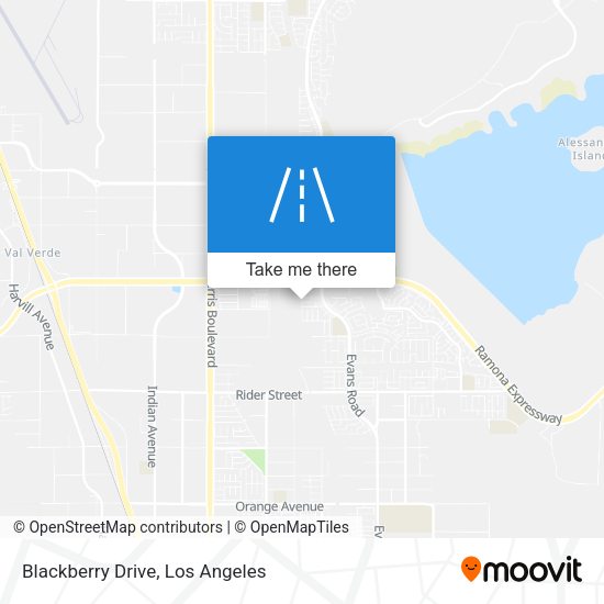 Mapa de Blackberry Drive