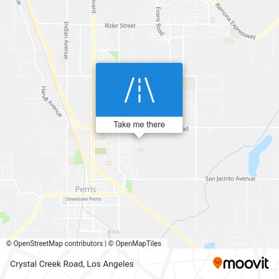 Crystal Creek Road map