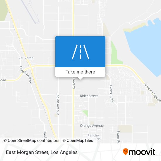 East Morgan Street map
