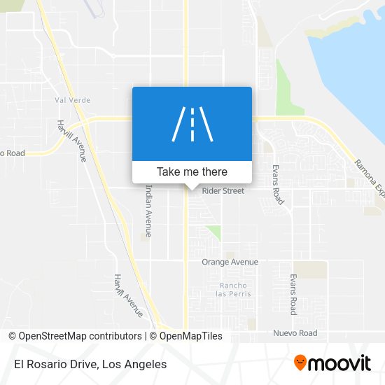 El Rosario Drive map