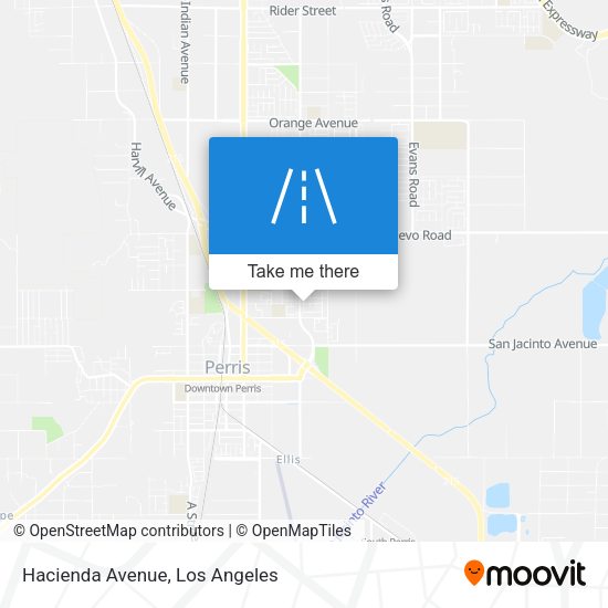 Mapa de Hacienda Avenue