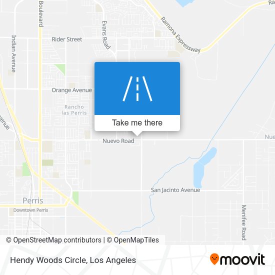 Hendy Woods Circle map