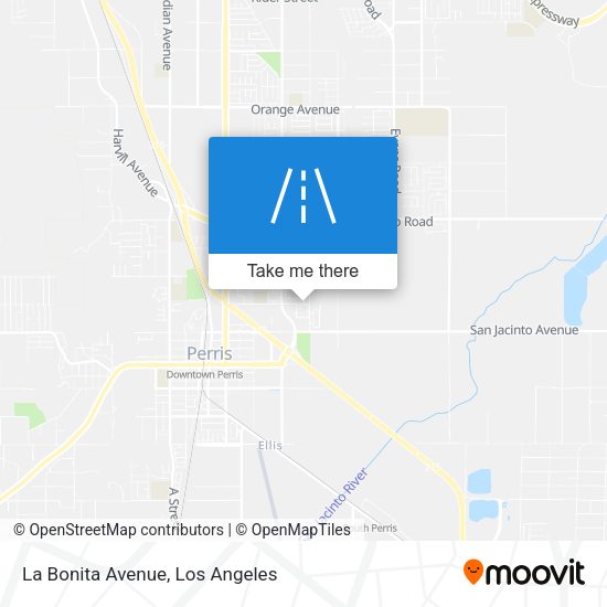 Mapa de La Bonita Avenue