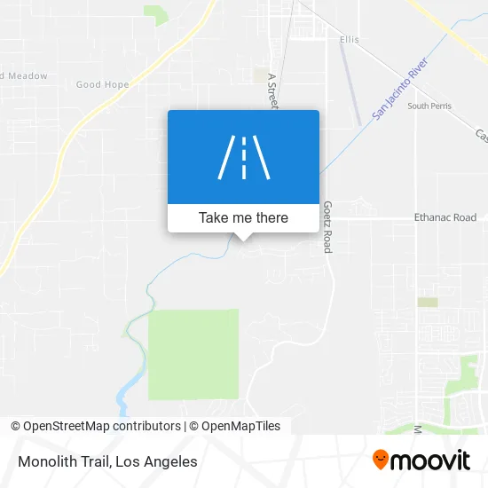 Monolith Trail map