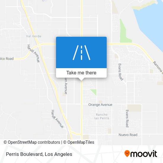 Mapa de Perris Boulevard