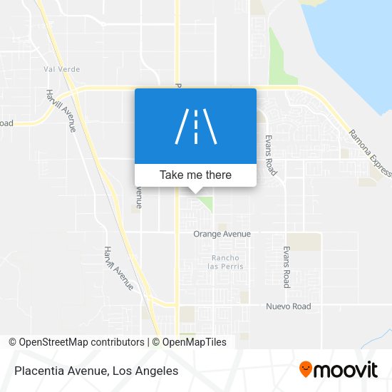 Placentia Avenue map