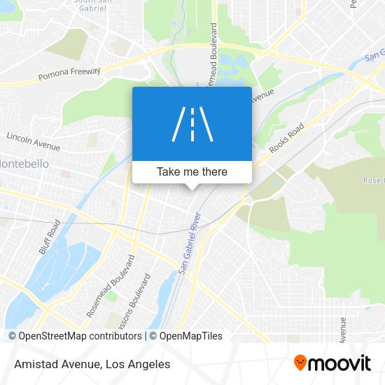 Mapa de Amistad Avenue