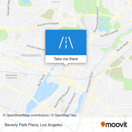 Beverly Park Place map