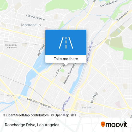 Mapa de Rosehedge Drive