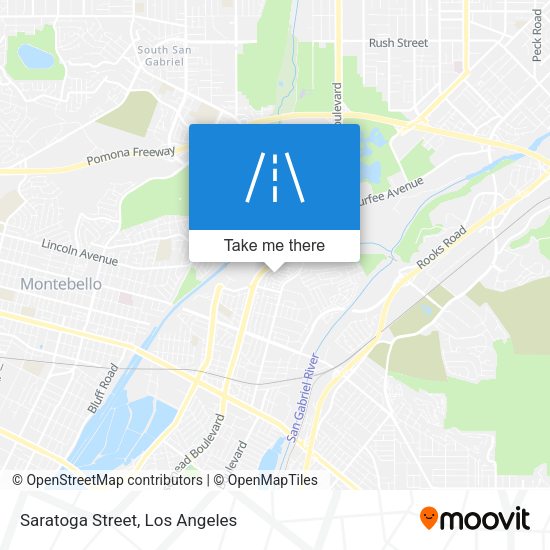 Mapa de Saratoga Street