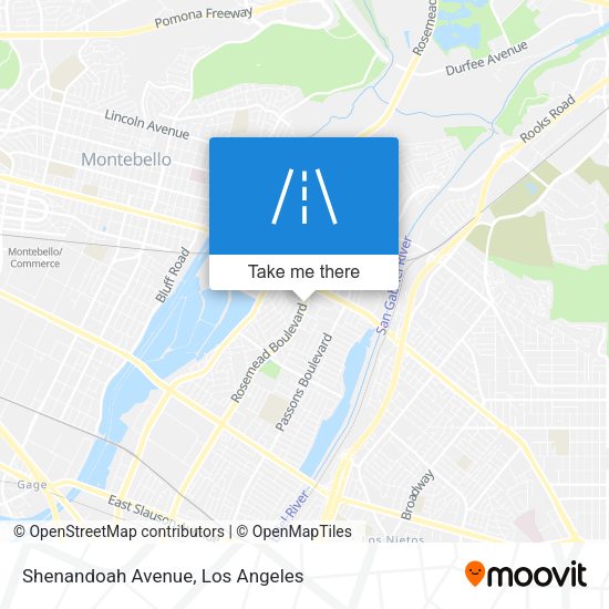 Mapa de Shenandoah Avenue