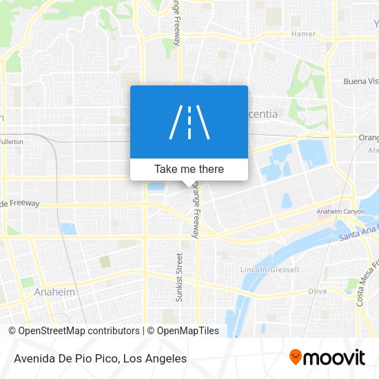 Avenida De Pio Pico map