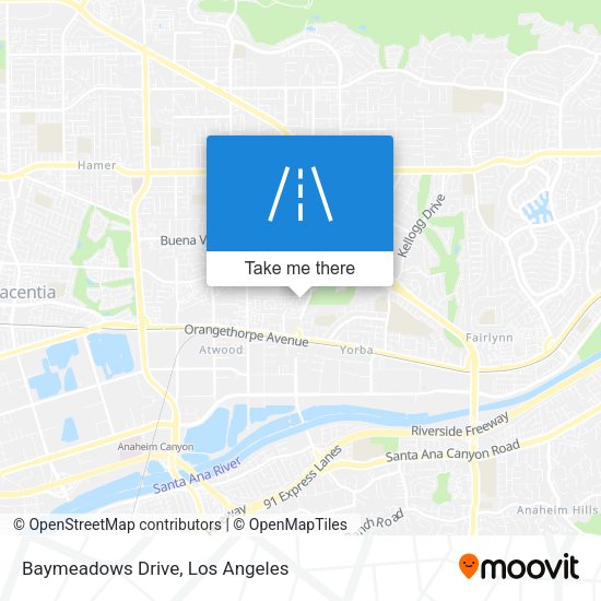 Baymeadows Drive map