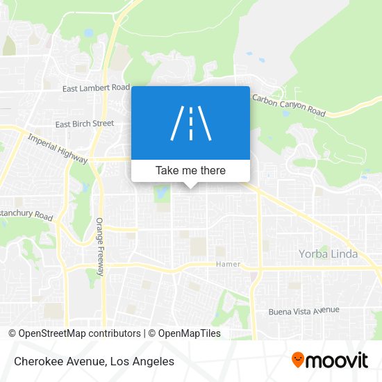 Cherokee Avenue map