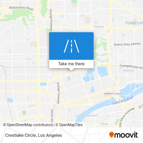 Crestlake Circle map