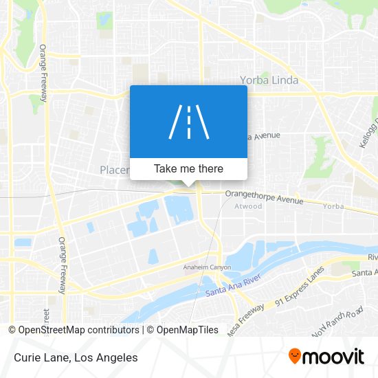 Mapa de Curie Lane