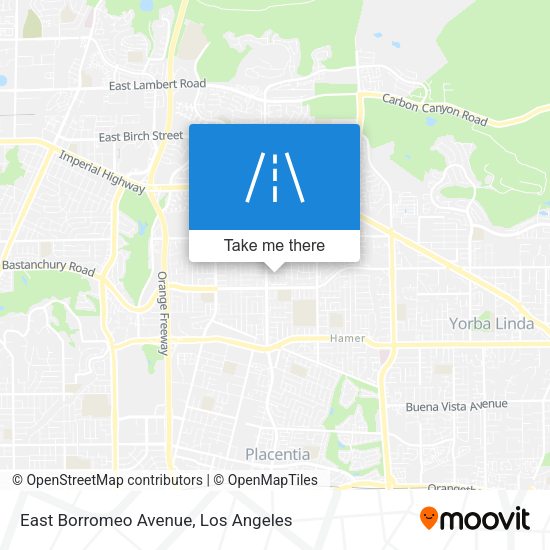 East Borromeo Avenue map