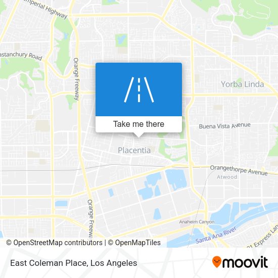 Mapa de East Coleman Place