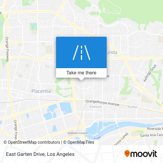 Mapa de East Garten Drive