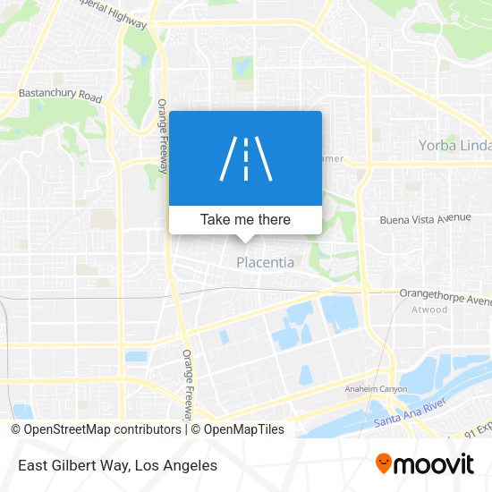 East Gilbert Way map