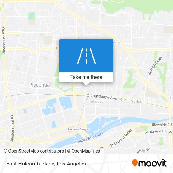 Mapa de East Holcomb Place
