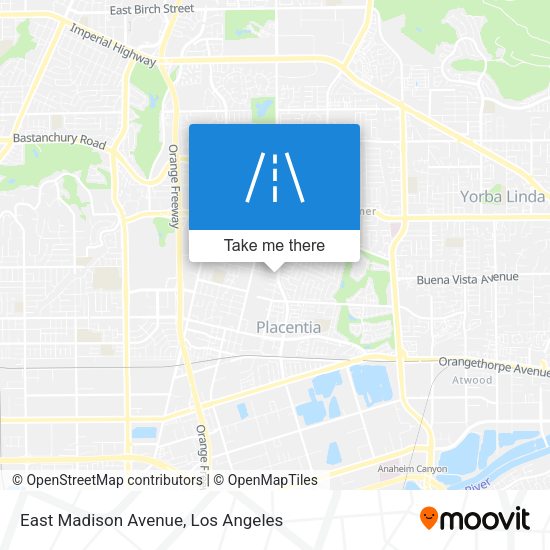 East Madison Avenue map