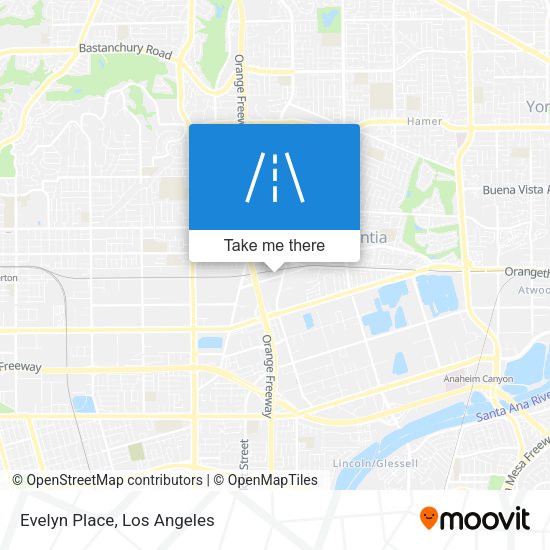 Mapa de Evelyn Place