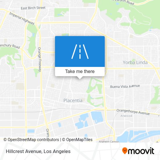 Hillcrest Avenue map