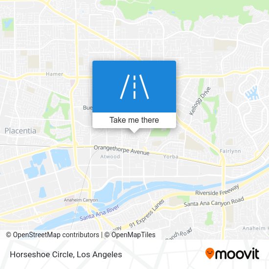 Mapa de Horseshoe Circle