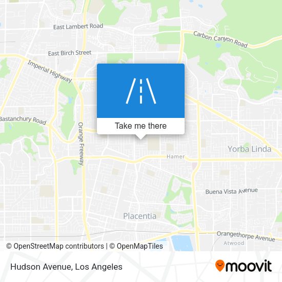 Mapa de Hudson Avenue
