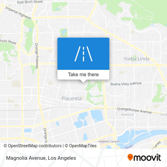 Mapa de Magnolia Avenue