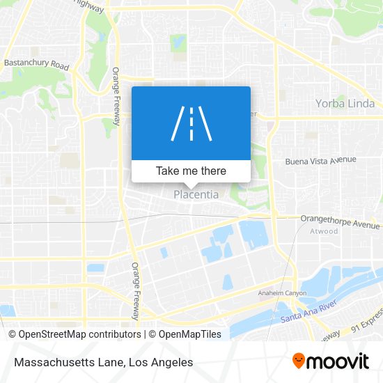 Mapa de Massachusetts Lane