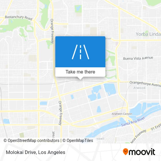 Molokai Drive map