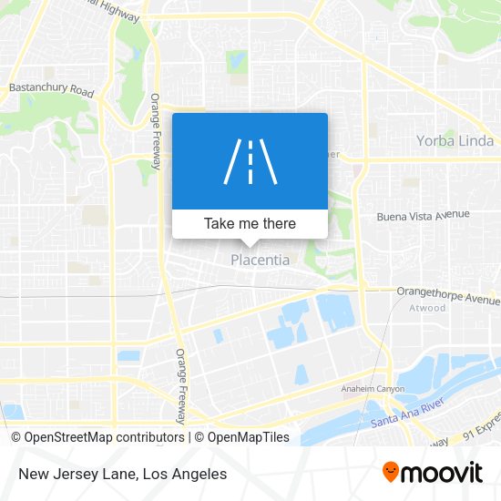 New Jersey Lane map