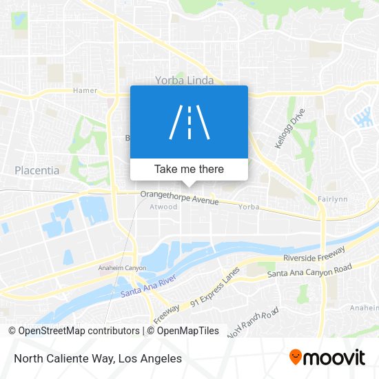 North Caliente Way map