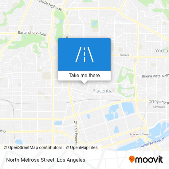 North Melrose Street map