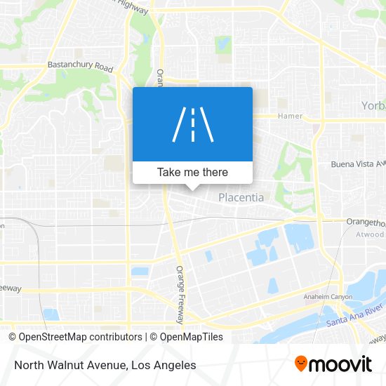 Mapa de North Walnut Avenue