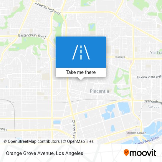 Orange Grove Avenue map