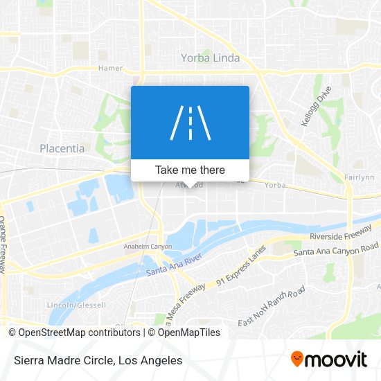 Sierra Madre Circle map