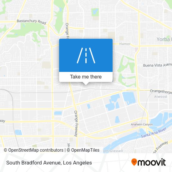 South Bradford Avenue map